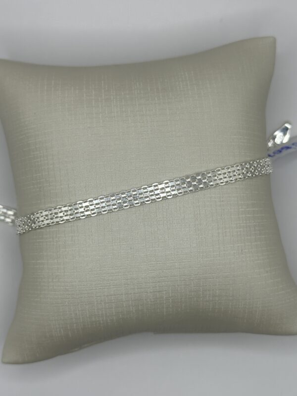 Pulseira Em Prata 925  em  Malha Grossa