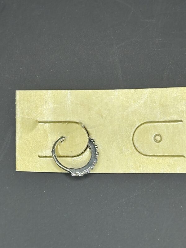 Piercing de Nariz em Prata 925 Argola Cravejada