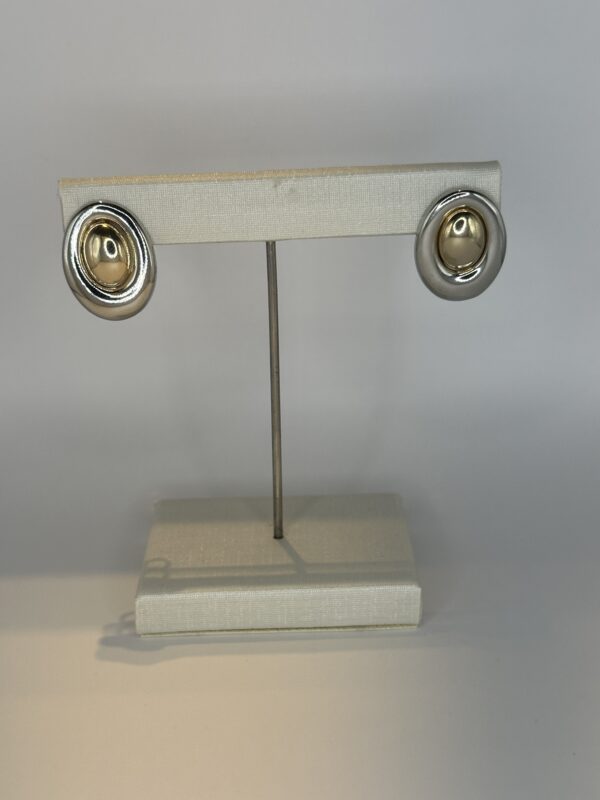 Brinco Banhado a Ouro/Ródio Oval