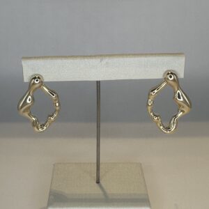 15337070379-img-1847-2.jpeg Brinco Banhado a Ouro Orgânico Ondulado