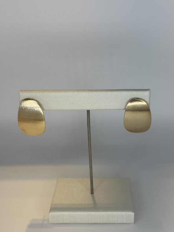 Brinco Banhado a Ouro  Chapado Liso Fosco