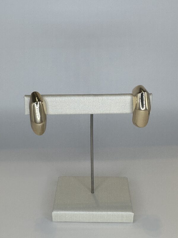 Brinco Banhado a Ouro  Argola Geométrica