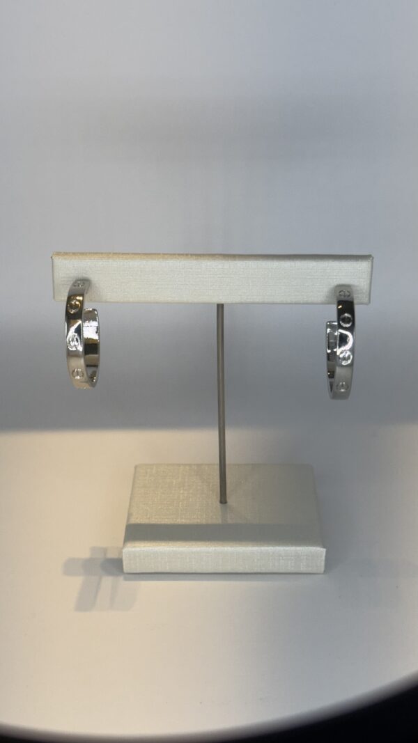 Brinco Banhado a Ródio  Argola Inspiração