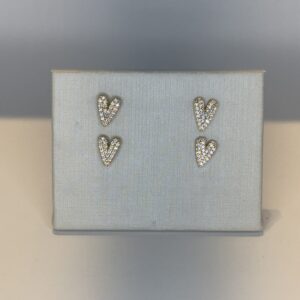 15337089880-img-5161-2.jpeg Brinco Duplo Banhado a Ouro Coração Cravejado