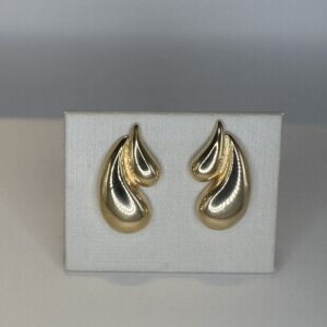 Brinco Banhado a Ouro  Gota Dupla Invertida