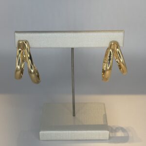 Brinco Banhado a Ouro  Onda