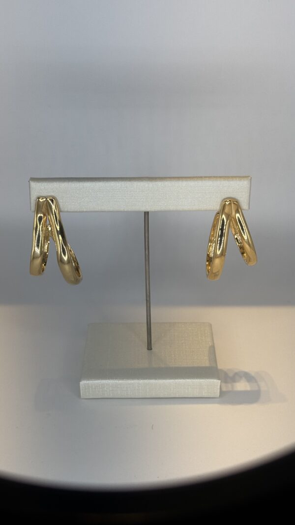 Brinco Banhado a Ouro  Onda