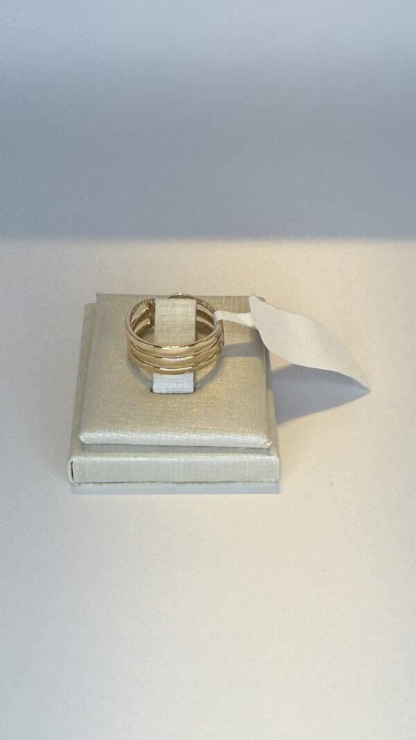 Anel  Banhado a Ouro 3 fios