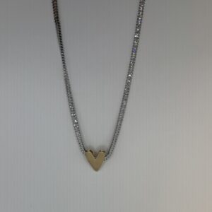 15337257018-img-5205-2.jpeg Colar em Banho de Ródio/Ouro Zircônia Baguete Coração