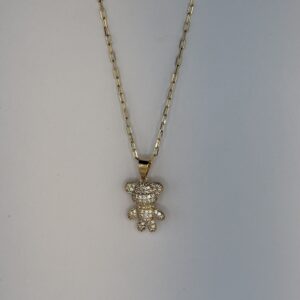 15337258396-img-5210-2.jpeg Colar Banhado a Ouro Ursinho Cravejado com Zircônia