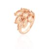 Anel Estilo Folha Rose