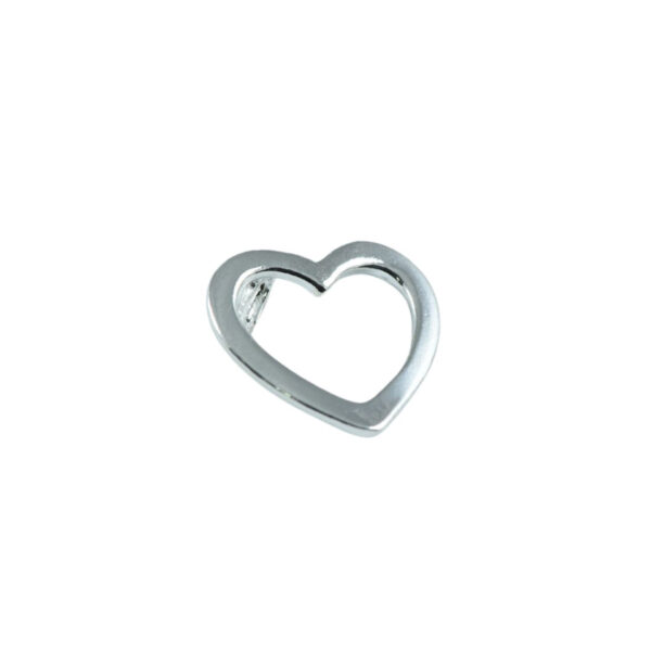 Pingente  em Prata 925  Coração Vazado