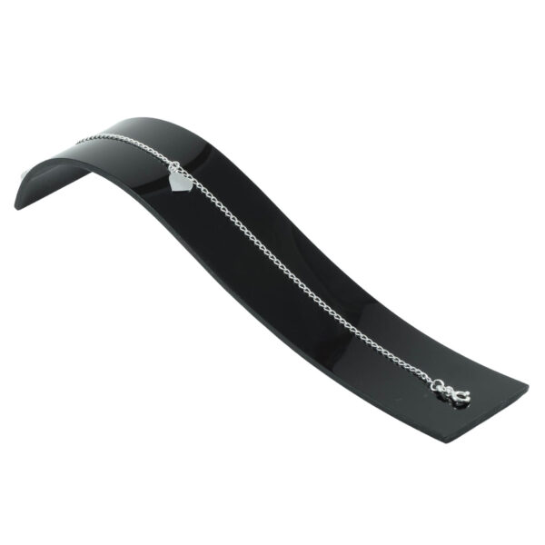 Tornozeleira  em Prata 925 com Pingente de Coração