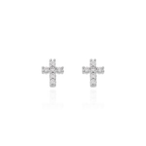 15349693039-211376001.jpg Brinco Cruz Cravejada Ródio Branco