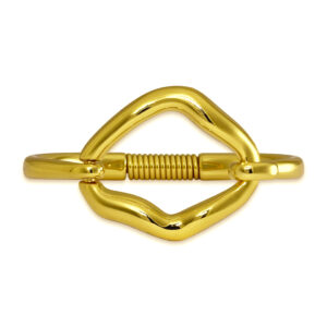 Bracelete Orgânico Banhado a Ouro