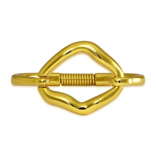 Bracelete Orgânico Banhado a Ouro